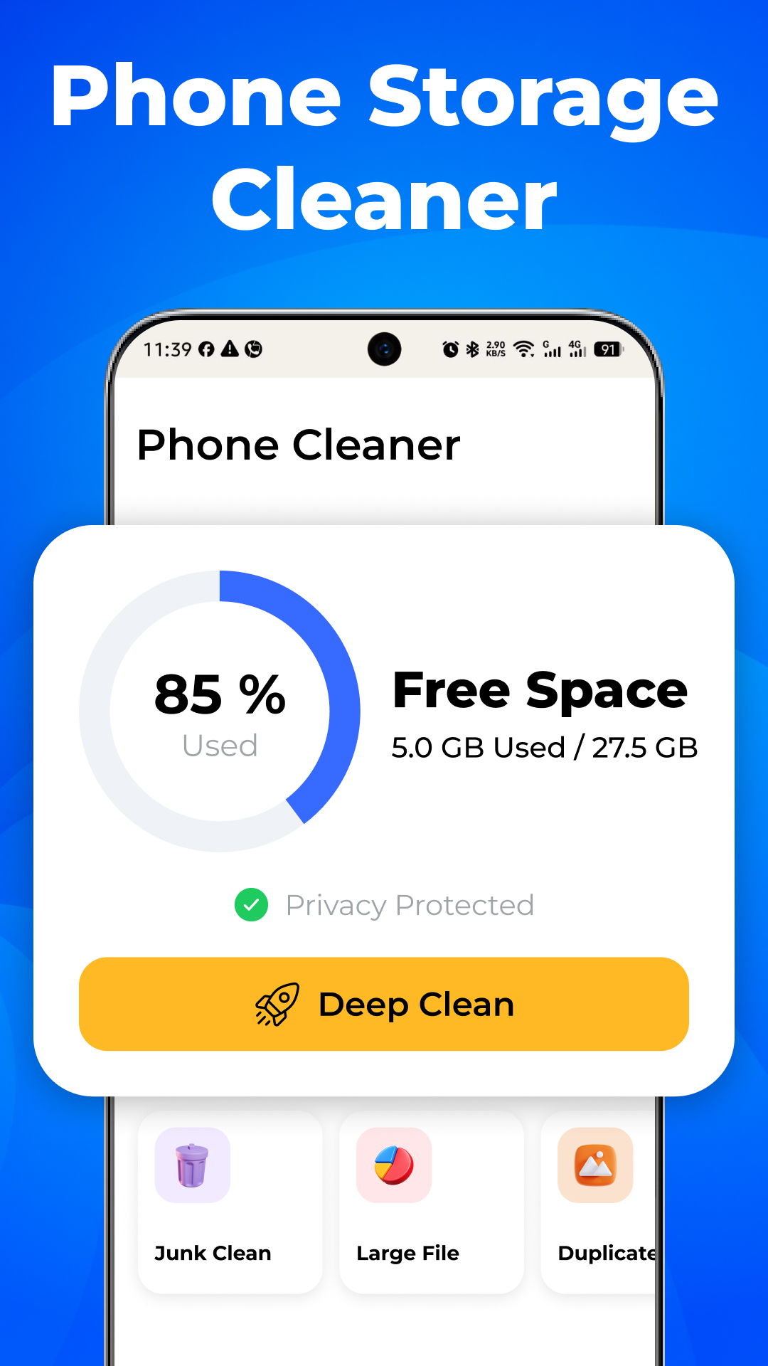 Suspended screenshot claiming 85% used