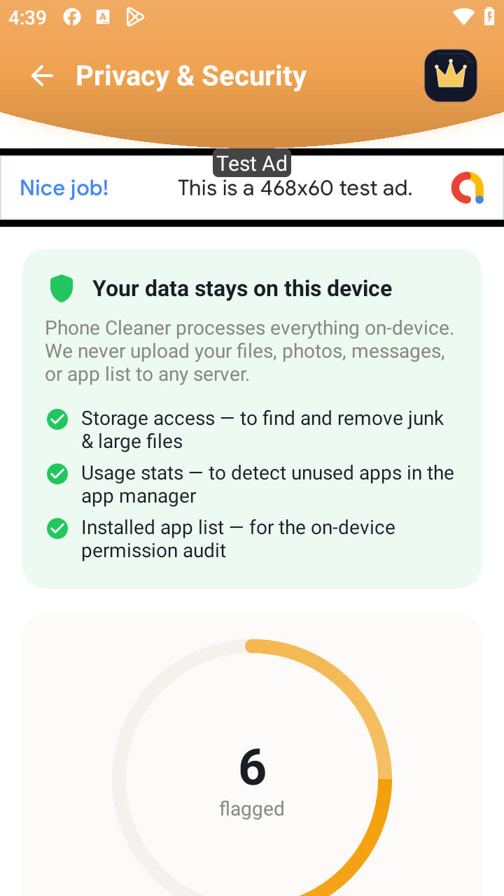 Privacy and security permission audit